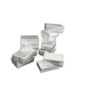 Z21S #21 2-1/2 x1-1/2x7/8银棉填充礼品盒银珠宝纸板首饰盒棉填充垫