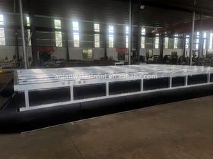Ponton flottant modulaire en plastique à prix d'usine avec cadre en aluminium pour maison flottante - Product Image 4