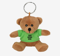 Logo personnalisé Mini Ours en Peluche Porte-clés Cadeau Promotionnel Événement d'Entreprise Jouet Animal en Peluche Doux