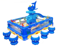 Dinibao 3d machine de jeu d'étang à poissons arcade étang de pêche machine de jeu pour enfants pour centre de jeux
