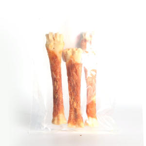 강아지 및 성인 개를위한 프리미엄 단백질이 풍부한 간식 공기 건조 치킨 및 양 발굽 씹는 스틱 비프 맛 뼈 가방 포장 - Product Image 4