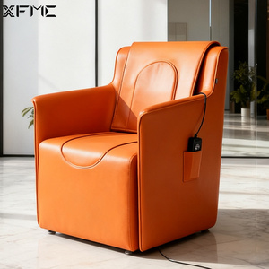 XFMC fauteuils en cuir italien multi-usages salon dossier électrique siège Vibration Massage loisirs chaise de barbier pour Salon - Product Image 1
