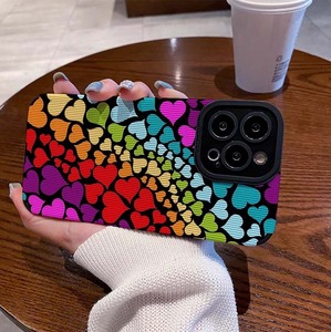 Cover per cellulare in pelle TPU <span class=keywords><strong>con</strong></span> stampa cuore d'amore di alta qualità per Samsung <span class=keywords><strong>Galaxy</strong></span> S22 S23 Note 10 20 A54 A73 A14 A51 - Product Image 5