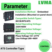 Módulo Controlador de Interruptor de Transferencia Automática (ATS) para Generadores Diésel/Gasolina, Material Plástico, Panel de Control de 16A