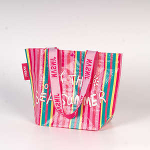 OEM/ODM Sac fourre-tout personnalisé Sac à provisions en nylon réutilisable tissé en PP laminé écologique avec logo personnalisé et couleur promotionnelle - Product Image 3