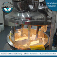 Cuve d'émulsification en acier inoxydable à chauffage électrique, sur mesure, non standard, avec levage hydraulique et homogénéisation sous vide