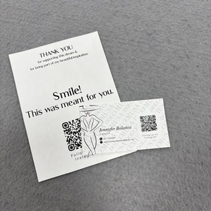 Order Creative Thank You for Your Pusrchase Card Custom Qr <strong>Code</strong>&amp;Logo Paper Business Cards Greeting Cards Custom Printing - Product Image 1