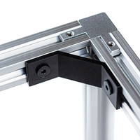 20mm 40mm 60mm 80mm connecteur de support d'angle intérieur extérieur pour profilé d'extrusion à fente en V accessoires de profilé en aluminium