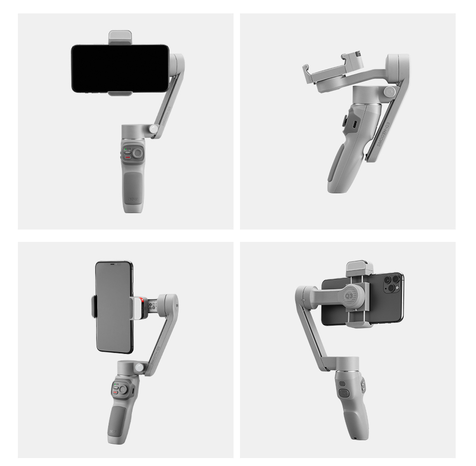Zhiyun SmoothQ3スマートフォンジンバル3軸ハンドヘルドスタビライザー