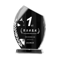 DH Usine Vente Logo Personnalisé Gravé Cristal Verre Plaque UV Imprimé Trophée Vierge pour Salons Cadeaux et Accueillir les Invités
