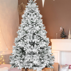 High Quality Eco-Friendly PVC Material Pine Artificial Christmas <b>Tree</b> 1.5/1.8/2.1m 500-1000 Warm White LED <b>Lights</b> Standing Base - Product Image 1