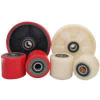 200x50x20mm pu nylon chariot élévateur roue polyuréthane chariot élévateur roues pour chariot à palettes