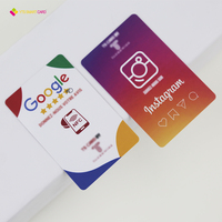 YTS prix d'usine partage de médias sociaux personnalisé Nfc Tiktok Play cadeau carte d'examen Google