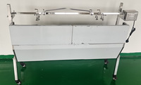 Parrilla de asador de carbón de acero inoxidable profesional, Motor eléctrico automático para pollo, cerdo, cordero, barbacoa, asador