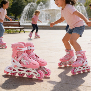 ZHOYA SPORT 2026 Shine Wheels, <span class=keywords><strong>Patines</strong></span> en Línea para Niños, Botas de Patinaje, Zapatos con Ruedas para Niñas - Product Image 5