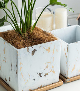 Maceta de orquídeas y mariposa nórdica, cerámica creativa de lujo, <span class=keywords><strong>con</strong></span> bandeja, gran oferta - Product Image 5