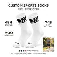 Chaussettes de sport extensibles pour hommes avec logo personnalisé, 82 % coton tricoté, anti-odeur, respirantes, en maille, pour la course à pied