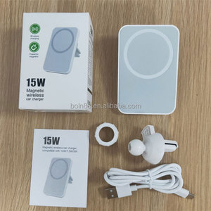 CE ROHS FCC 15W QC 3.0 ricarica rapida forte magnetico senza fili porta cellulare caricabatteria per auto per iPhone <span class=keywords><strong>Samsung</strong></span> - Product Image 5