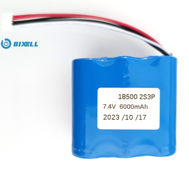 OEM ODM Customized Bixell 18650 Solid State Battery Pack 7.4V 2S3P 6000mAh 2C~10C Discharge Rate Smart Camera