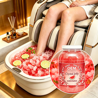 Gelée de pédicure de luxe à la pastèque sans parabène, personnalisable, disponible en gros (1 gallon) pour soins des pieds en marque blanche