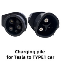 Adaptateur AC EV 7kW TESLA vers Type1 EVSE Utilisé pour charger le chargeur de véhicule électrique SAE J1772 sur Tesla vers Type 1 pour la charge de voiture 32A