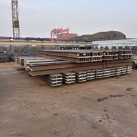 Poutres en acier structurel Q235B laminées à chaud de haute qualité, tailles variées, avec services de découpe, soudage et pliage, MOQ 25 tonnes pour la construction