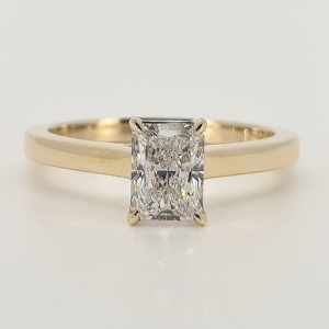 Solitaire Lab-Grown Diamond Igi Certified Wedding Rings Vvs d Oval Pear Emerald Cut Pure Gold Engagement Bague en diamant synthétique - Product Image 2