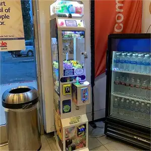 Mini máquina de guindaste eletrônico para lojas de presentes, máquina de venda automática de brinquedos com garra única, máquina de brincar com garra para pequenas empresas