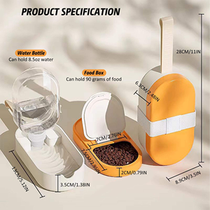 Juego de Botella y Tazones de Agua para Perros, Ecológicos, de Plástico, Impermeables, para Exteriores, con Diseño Sólido Moderno, Portátiles para Viajes, Venta al Por Mayor - Product Image 4