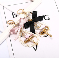 Porte-clés de luxe danseuse de ballet, breloque de sac ballerine en strass, porte-clés en métal cristal, cadeau mode pour filles, porte-clés danse ballet