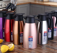 Kotak Hadiah Modern dari Baja Tahan Karat 304 Kapasitas Besar 2L Pot Kopi Selamat Datang Botol Air Panas Isolasi Vakum