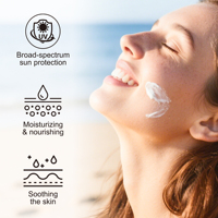 Marque privée Écran solaire portable Absorption rapide Résistant à l'eau Protection Uva/Uvb Écran solaire à large spectre Spf 30