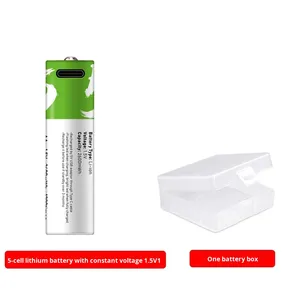 5 #   เอเอ 7 #   แบตเตอรี่แบบชาร์จได้ AAA D1 C2 1.5V ลิเธียม ชาร์จผ่าน USB สำหรับโทรศัพท์ ของเล่น เตาแก๊สอเนกประสงค์ ความจุขนาดใหญ่ ผลิตในจีน - Product Image 6