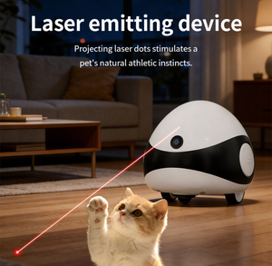 Juguete Robótico Automático para Gatos, Pelota de Material ABS, Seguimiento Móvil Seguro, Aplicación de Grabación para Gatos y Perros - Product Image 1
