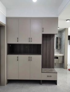 Mueble Zapatero de Madera Maciza con Banco, Diseño Moderno, Muebles para Sala de Estar, Muebles para el Hogar con Protección Ambiental, Tamaño Personalizado - Product Image 3