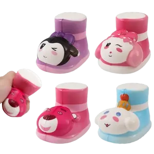 Goedkope Kids Cadeaus Melodie Anti Stress Kawaii Cartoon Ornament Sanrio Kuromi Slow Rebound Schoenen Squeeze Mochi Fidget Speelgoed Voor Meisjes