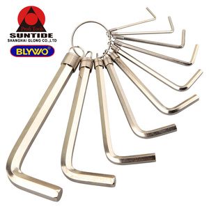 <span class=keywords><strong>10</strong></span> en 1 clé hexagonale combinée clé Allen <span class=keywords><strong>10</strong></span> pièces/ensemble 1.5mm-10mm ensemble d'outils de réparation - Product Image 1
