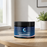 Gummies de mélatonine à marque privée OEM pour le sommeil, produits de beauté, soutien de la mémoire, sans sucre, saveur raisin, véganes