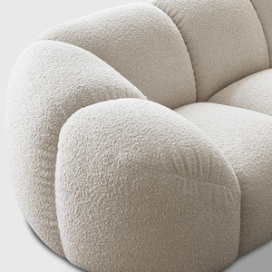 Juego de sofá Seccional de tela de estilo crema Retro francés en línea de diseñador <span class=keywords><strong>Boom</strong></span> para apartamento pequeño, sala de estar, relleno de esponja - Product Image 6