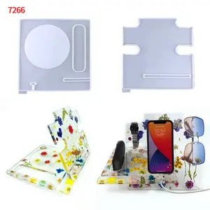 GC diy mobile phone charging stand watch display stand desktop storage rack resin silicone mould