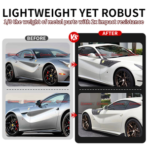 Mejor Calidad en Fibra de Carbono, Actualización al Estilo OX, Piezas de Auto, Rejilla de Ventilación para Guardabarros para Ferrari F12 - Product Image 3
