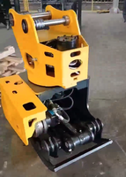 MONDE Scie à grappin hydraulique rotative à 360 degrés pour excavatrice, pince à bois, accessoire de coupe d'arbres pour l'exploitation forestière