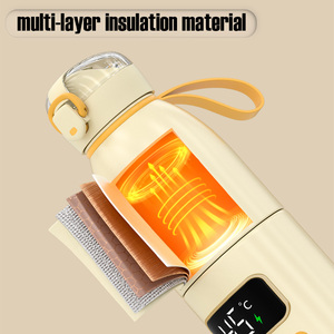 Scaldabottiglie termiche per bambini, riscaldamento rapido per auto, miscelatore per latte Wireless a temperatura costante in acciaio inossidabile - Product Image 4