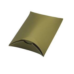 กล่องของขวัญกระดาษแข็งสีดำขนาดเล็ก พับได้ ออกแบบและพิมพ์ลายตามสั่ง รูปทรงกล่องหมอน - Product Image 4