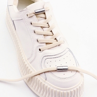 Nouveau unisexe créatif élastique lacets de chaussures pas de cravate plat rapide sécurité paresseux baskets pour enfants adultes fait Durable Polyester métal serrure