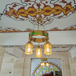 Proyecto de personalización Masjid, candelabro islámico, candelabro de iglesia de cristal con iluminación de Mezquita Dorada de lujo grande - Product Image 6