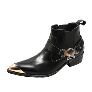 Botas Casuales de Hombre de Lujo, Impermeables, Cálidas, Selladas, Antideslizantes, de Alta Gama, para Oficina, Interiores, Exteriores, Viajes, de Cuero Genuino, Duraderas - Product Image 2