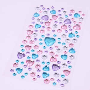 Adesivo Decorativo in Acrilico con Stampa di Cuori, <span class=keywords><strong>Gemme</strong></span> <span class=keywords><strong>e</strong></span> Diamanti per Regali Promozionali - Product Image 2
