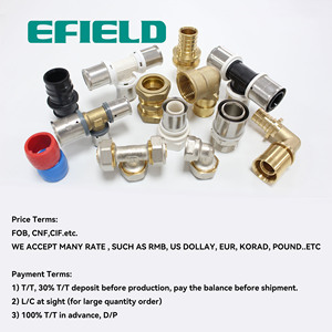 Codo Axial Deslizante de Latón <span class=keywords><strong>EFIELD</strong></span> de 16 mm PN25 para Calefacción por Suelo Radiante - Product Image 4