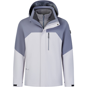 Chaqueta de invierno 3 en 1 para <span class=keywords><strong>hombre</strong></span>, abrigo de esquí y Snowboard <span class=keywords><strong>con</strong></span> capucha a prueba de viento, <span class=keywords><strong>forro</strong></span> <span class=keywords><strong>polar</strong></span> extraíble, exterior rígido, cálido, lluvia, nieve, Formal - Product Image 4